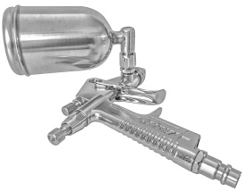 Pistol de vopsit pneumatic HVLP VERKE K-3, duză 0,5 mm, rezervor 200 ml, pentru finisaje și retușuri precise - Img 5