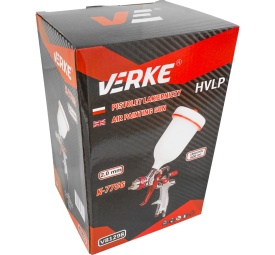 Pistol de vopsit pneumatic HVLP VERKE K-775G, duză 2,0 mm, rezervor 600 ml, pentru aplicare precisă și pulverizare uniformă - Img 10