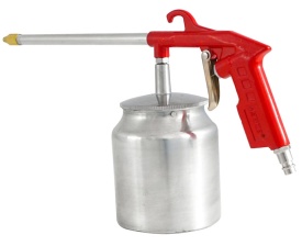 Pistol pneumatic de curățare și întreținere VERKE V81271, cu rezervor 650 ml și duză lungă pentru zone greu accesibile - Img 2