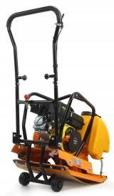 Placă compactoare 80kg MAR-POL M79511 – 6.5 CP, forță centrifugală 15kN, adâncime 30cm, motor OHV, sistem anti-vibrații, roți transport noi - Img 2