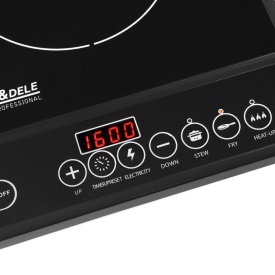Plită cu inducție dublă KraftDele KD4167, 2000 W, 2 zone de gătire, panou tactil, 4 moduri de lucru și timer - Img 10