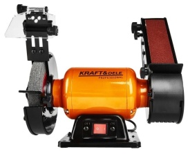 Polizor de banc cu bandă KraftDele KD568, 1800W, disc 150x20 mm, bandă 50x686 mm, pentru ascuțire și șlefuire - Img 3