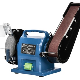 Polizor de banc cu bandă și disc KraftDele KD545-Z, 1800W, 2 în 1 pentru ascuțire, șlefuire și curățare piese metalice - Img 2