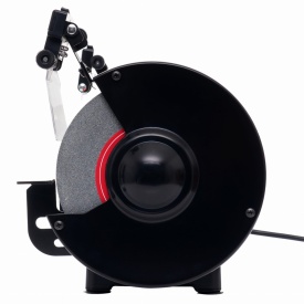 Polizor de banc KraftDele KD566, 1700W, cu 2 pietre abrazive 200x20x15,88 mm pentru ascuțire, șlefuire și curățare unelte - Img 6