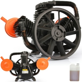 Pompă de compresor aer Mar-Pol HW3090 BJC M806824B, compresor în 2 trepte, 1150 l/min, 12,5 bar, pentru butelie 200-300 L