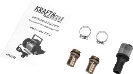 Pompă electrică pentru transfer ulei și motorină KraftDele KD3570, 900 W, debit 45 l/min, IP55 - Img 11