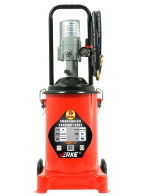 Pompa pneumatică de gresare Verke 15L cu furtun 4 m, presiune max. 40 MPa, pentru ungere profesională în atelier și service auto - Img 2