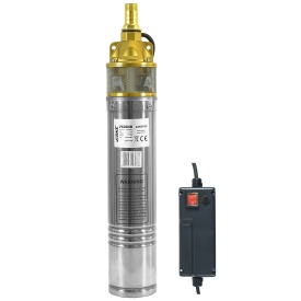 Pompa submersibilă pentru apă curată VERKE 1,1 kW, 2500 l/h, înălțime de pompare 72 m, pentru puțuri și fântâni - Img 2