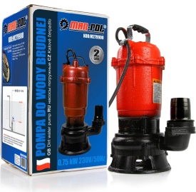 Pompa submersibilă pentru apă murdară cu tocător Mar-Pol M79900, 0,75 kW, 18000 l/h, refulare 2 inch - Img 1
