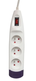 Prelungitor electric KraftDele KD4011, 3 m, 3 prize, cu protecție la suprasarcină și siguranță pentru copii - Img 2