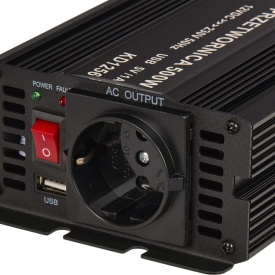 Priză mobilă 230V din baterie auto 12V, invertor sinus pur KraftDele KD1256, 500W putere continuă, 1000W vârf, cu USB - Img 12