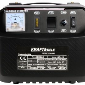 Redresor auto KraftDele KD1906 12V/24V 15A pentru acumulatori 35Ah-150Ah, cu ampermetru și încărcare rapidă - Img 4