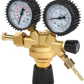 Reductor butelie AR/CO2 KraftDele KD1822 pentru sudură, cu manometre, reglaj precis și debit maxim 32 L/min - Img 9