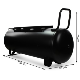Rezervor Aer Comprimat 200L, Orizontal, 13.2 Bari Maxim Barracuda B-AC0141 – Kraft&Dele