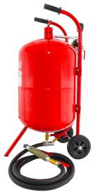Sablator mobil cu sifon VERKE 76L, 4 duze, furtun 3 m, pentru curatare metal, garduri, zidarie si piese auto - Img 4