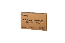 Scară aluminiu KraftDele cu 8 trepte, înălțime de lucru 2,6 m, suportă până la 150 kg - Img 2