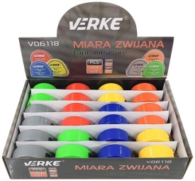 Set 24 rulete retractabile MaxRom 5 m x 18 mm, în culori diferite, cu bandă din oțel și protecție nylon - Img 8