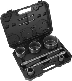 Set carote pentru beton și zidărie KraftDele KD12640, SDS PLUS și SDS MAX, 30-100 mm, 9 piese
