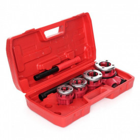 Set clupa filetat manuala 4 piese 1/2 "; 3/4"; 1 "; 1 + 1/4" KraftDele KD330 - Img 1