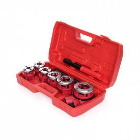Set clupa filetat manuala 6 piese 1/4" - 1-1 / 4"; kraftdele KD332 - Img 2