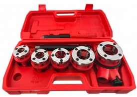 Set clupa filiera filetat manuala 5 piese 3/8", 1/2", 3/4", 1" si 1-1/4" – Kraft&Dele