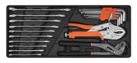 Set complet de scule KraftDele KD11358, 85 piese, în cutie metalică organizată pentru atelier, garaj și lucrări de montaj - Img 9