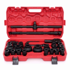 Set nasadki udare 12 colțuri 3/4 inch, 26 piese, Cr-Mo, cu valiză, KraftDele KD11759 pentru atelier și service auto - Img 4