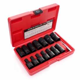 Set profesional de tubulare pentru șuruburi deteriorate 1/2 inch, 15 piese, KraftDele KD11793, cu valiză