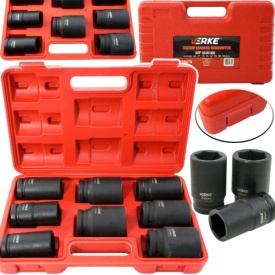 Set tubulare de impact 3/4 inch 24-38 mm MaxRom, 8 piese, pentru chei pneumatice, cu valiză de transport - Img 4