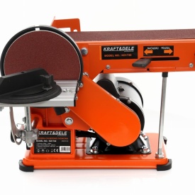 Șlefuitor de banc cu bandă și disc KraftDele KD1730, 600W, masă reglabilă, pentru prelucrare precisă a lemnului - Img 2