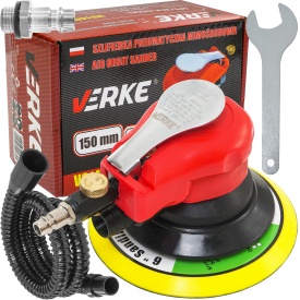 Șlefuitor orbital pneumatic 150 mm, cursă 2,5 mm, reglaj turație, pentru metal și lemn, MaxRom V81403