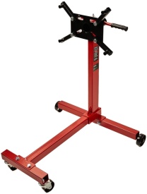 Stativ atelier pentru motor și cutie de viteze 450 kg KraftDele KD1361, cap rotativ 360° și roți metalice