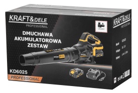 Suflantă electrică cu acumulator KraftDele KD6025, 21V 3Ah, 2 trepte de suflare, pentru frunze și murdărie ușoară - Img 11