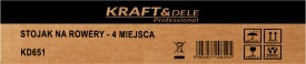 Suport metalic pentru 4 biciclete KraftDele KD651, rastel de parcare stabil cu ancorare și compatibilitate anvelope 35-60 mm - Img 10
