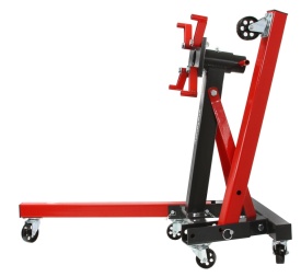 Suport mobil montaj motor Mar-Pol 900 kg (2000 lbs), cu suport rotativ și roți pentru atelier auto - Img 6