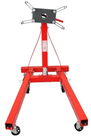 Suport mobil pentru montaj motor și cutie de viteze 900 kg MaxRom, cu cap rotativ 360° și 5 roți metalice pivotante - Img 4