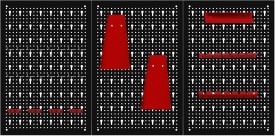 Tablă perforată pentru scule KraftDele KD11895, panou metalic de perete 120x60 cm pentru atelier, garaj și organizare eficientă - Img 2