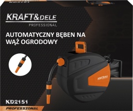 Tambur automat pentru furtun de grădină KraftDele KD2151, montaj pe perete, 15 m + 1,5 m, 1/2 inch - Img 11