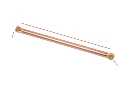 Teava racord cap compresor aer la supapa sens compresor filet 17.5mm SPC.T10 – Kraft&Dele