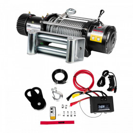 Troliu auto 12V 13.500 lbs 6,124 kg angrenaj planetar în 3 trepte MSW - Img 3