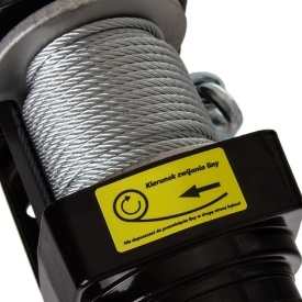 Troliu electric 12V Mar-Pol RQ2500, 2500 lbs / 1133 kg, cablu de oțel 15 m, pentru ATV, quad și aplicații utilitare - Img 3