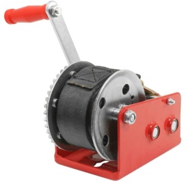 Troliu manual cu manivelă și chingă 10 m, capacitate 1200 kg, pentru tractare, fixare și tensionare, MaxRom V87249 - Img 12