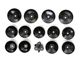 Trusă chei pentru filtre de ulei KraftDele KD10502, set complet cu capete, cheie reglabilă și adaptor, pentru service auto - Img 4