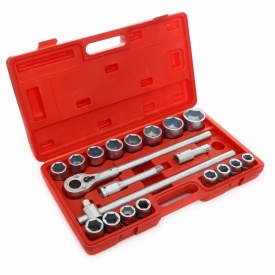 Trusă chei tubulare mari 3/4 KraftDele KD304, 21 piese hexagonale pentru service auto, utilaje și lucrări grele - Img 2