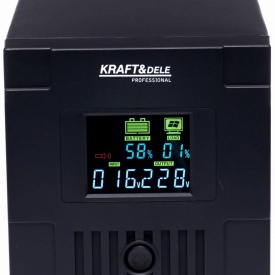 UPS LCD KraftDele KD1930 2000VA / 1200W cu AVR, protecție la supratensiune și alimentare neîntreruptibilă - Img 3
