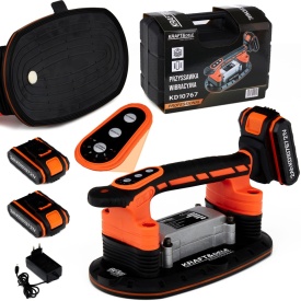 Ventuză vibratoare cu acumulator 21V KraftDele KD10767 pentru montaj plăci ceramice și gresie, cu 6 trepte și forță de aspirare până la 150 kg - Img 2