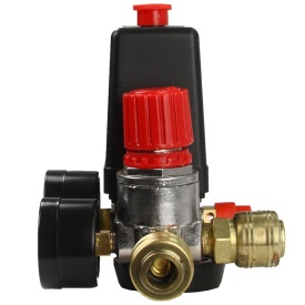 ⚙️ Presostat compresor aer cu 2 căi, cuple rapide și supapă cu reglaj al presiunii de iesire 220V 15A – XM806873 - Img 4