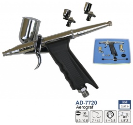 Aerograf duza 0.3/0.5mm rezervor 7/12 cmc ADLER AD-7720 MA0247.0 – Kraft&Dele