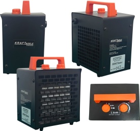 Aerotermă electrică KraftDele KD11990, 2500W, cu termostat, 3 trepte de putere și protecție la supraîncălzire - Img 6