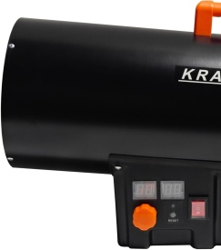 Aerotermă pe gaz 40 kW KraftDele KD11701 cu termostat, afișaj și reductor, pentru hale, ateliere și spații bine ventilate - Img 8